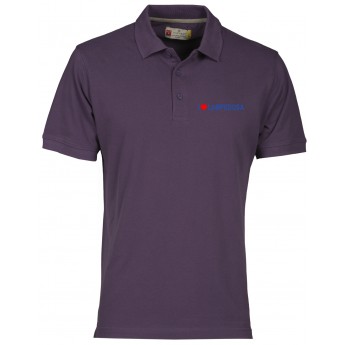 Polo uomo viola indigo