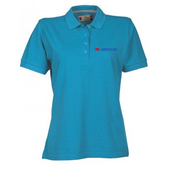 Polo donna blu atollo