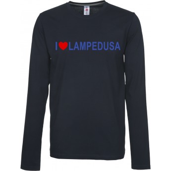 T-shirt manica lunga uomo nera