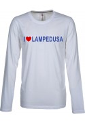 T-shirt manica lunga uomo bianca